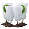 Winter Plant Cold Protection Cover Non-woven Fabric Plant Tree Shrub Cover with Drawstring Yard Garden Frost Prevention Cover