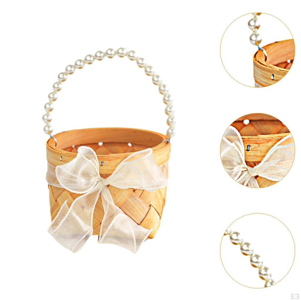 Wedding Basket DIY Easter Mini for Sweets, Gifts Floral Arrangements