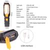 COB Inspection Lamp Magnetic Hand Torch USB Rechargeable Car Maintenance LED Work Lamp Hook Magnet Pick Tools LED Flashlight