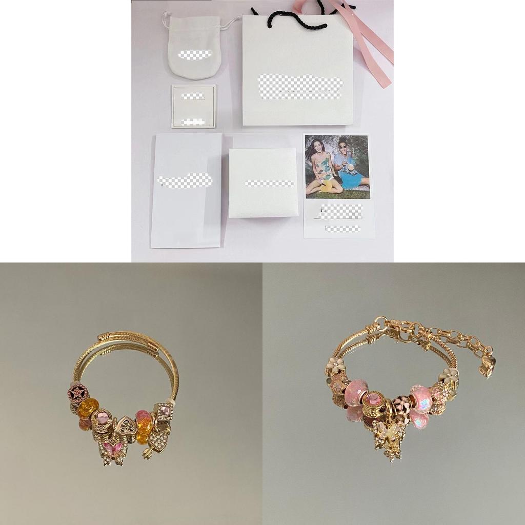 Vintage Butterfly Water Drip Bracelet With Beaded Design For Unisex Fashion Accessory