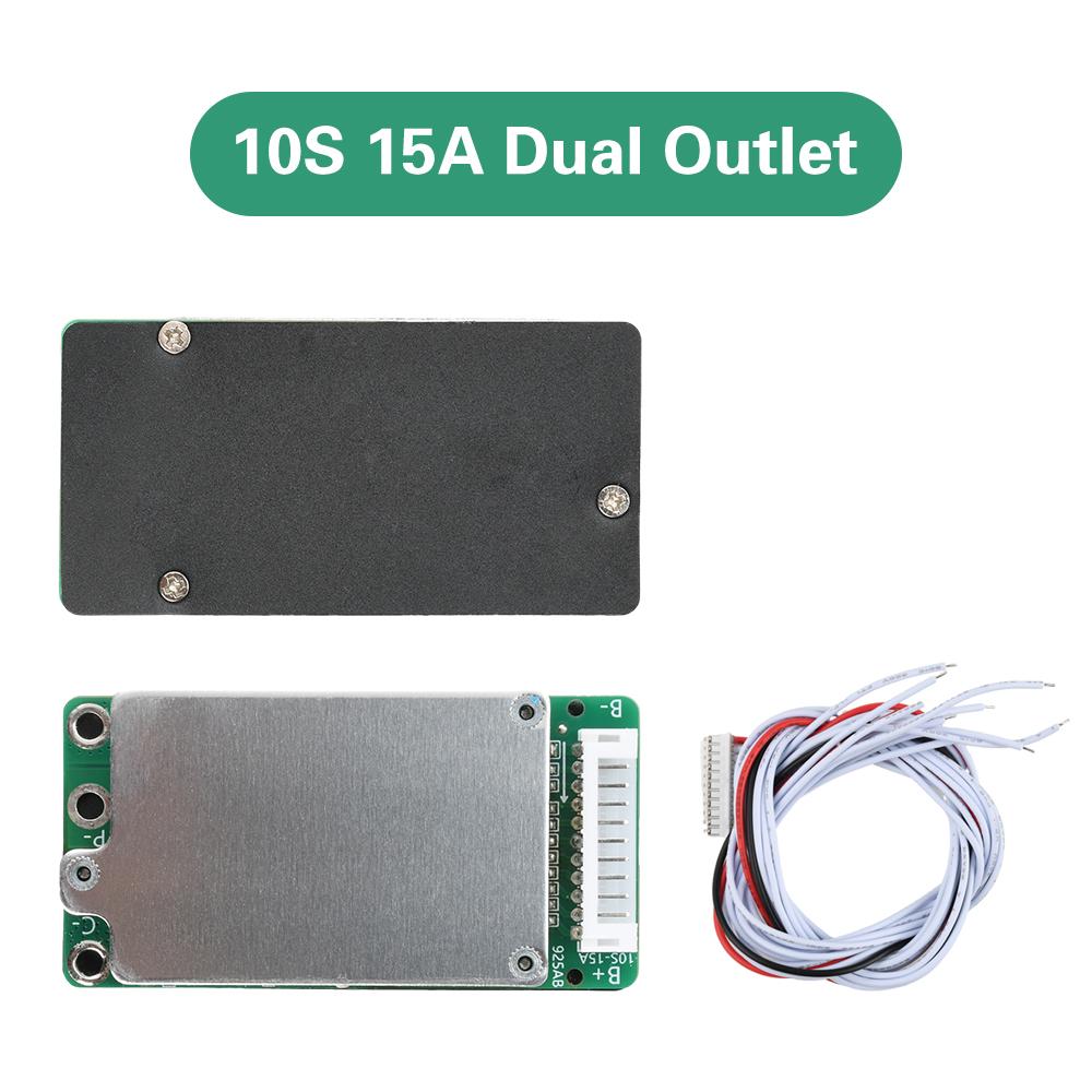 

10S 36V 15A 18650 Lithium Li-ion Battery Power Protection Board BMS PCB PCM Board for Bike Electric Vehicle Prevent Overcharging