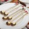 Kitchen Xmas Gifts Christmas Stainless Steel Coffee Spoon Table Ornament Tableware