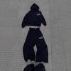 European and American autumn and winter high street print trend autumn and winter casual hooded sweatshirt