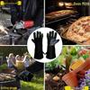 Durable Cowhide Heat-Resistant Welding and BBQ Gloves for Outdoor Use