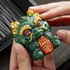 Mascot Kirin sculptures and figurines Chinese Wealth Attracting Beast Home Room Office Wealth Luck Feng Shui Decor a pair