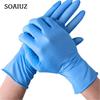 50 szt. Jednorazowych rękawiczek gumowych PVC Kompozyt zagęszczony niebieski nitryl Higieniczna kwasoodporna emulsja spożywcza