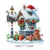 Christmas Acrylic Diamond Painting Napkin Rack DIY 5D Diamond Art Painting Paper Towel Holder Kit Home Desktop Decoration Craft