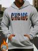 Men's Autumn/Winter Fleece-Lined Hoodie with Street-Style Y2K Print – Versatile, Loose-Fit Casual Athletic Hoodie