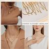 Women Letter Necklace Neck Decoration Dressing Ornament Hanging Decor Alphabet Pendant Birthday Gift Ladies Jewelry Pendants