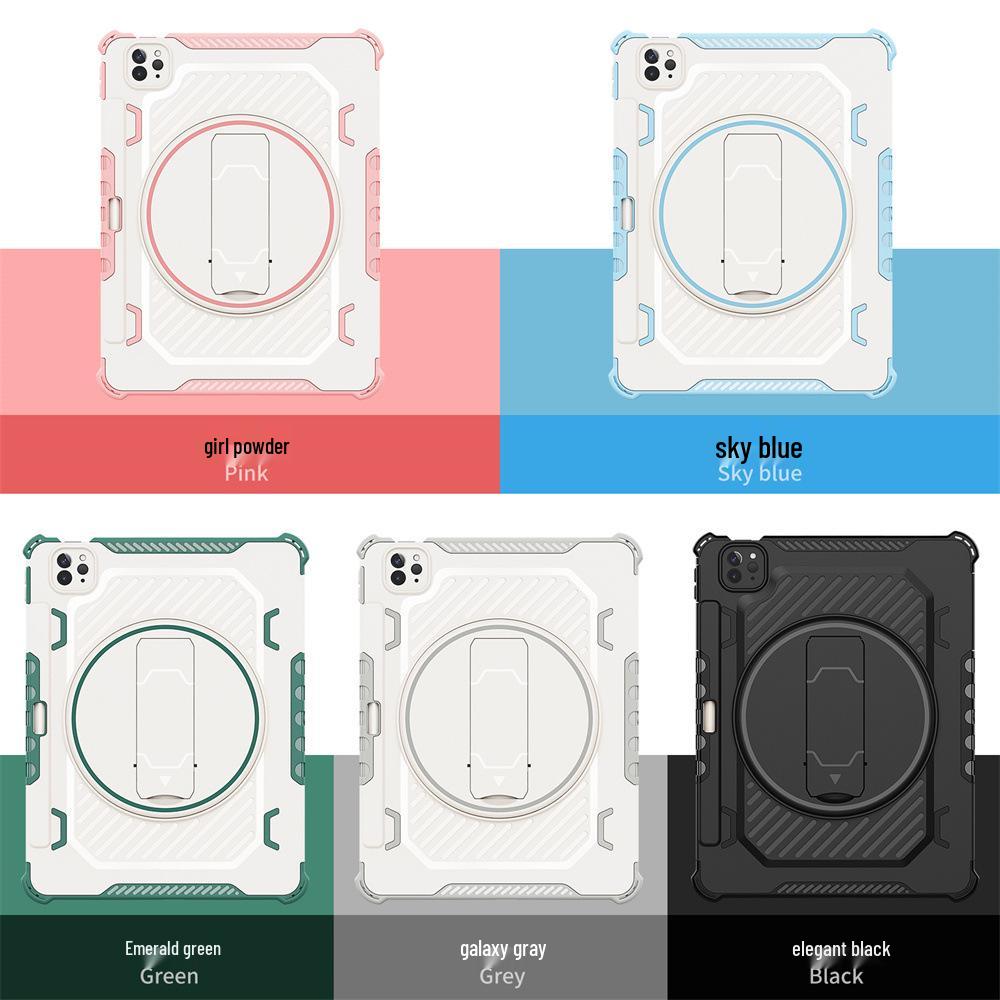 Apple iPad Protective Case with Rotating Stand - Fits iPad Pro 13, 12.9, 11, Air 5/6, and Mini 6/7