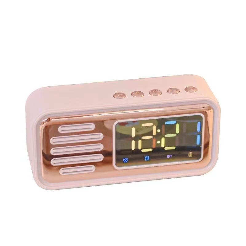 New Private Mold Bluetooth Speaker Alarm Clock with Mini Card Slot