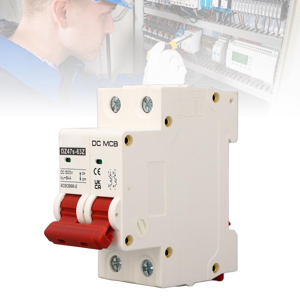 Circuit Breaker Short Circuit Arc Extinguishing Miniature Circuit Breaker 500V 2P