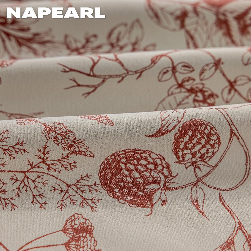 1PC NAPEARL 70-85% Shading Blackout Curtain Printed Flower Curtains Window Drapes For Living Room