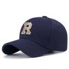 2026 New High Quality R Letter  Gold Thread 3D Embroidery Adjustable Elastic Pineapple Cloth Baseball Cap Trucker Hats Sun Hat