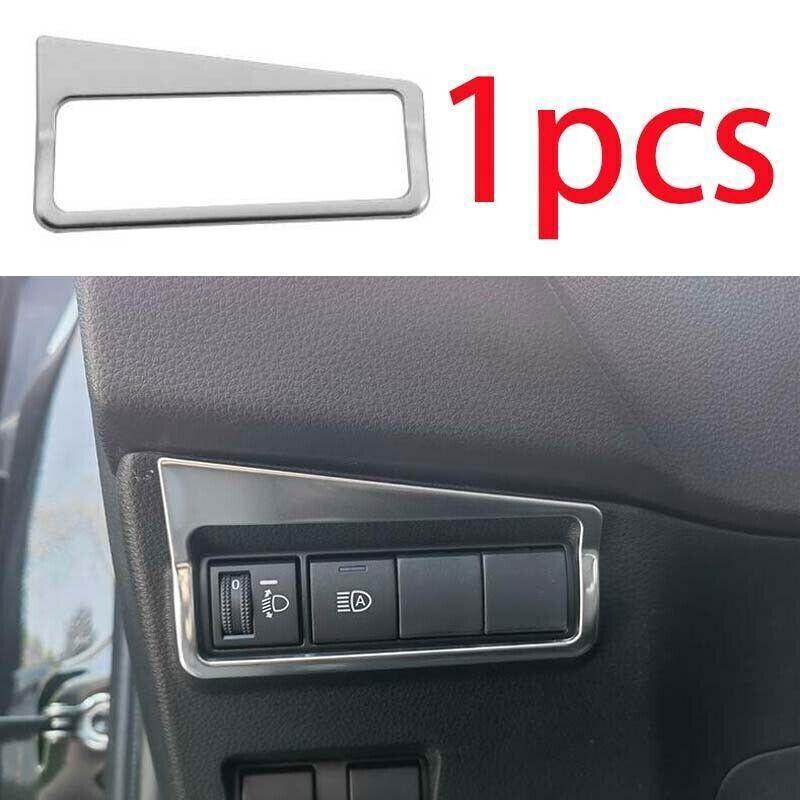 Headlight Button Frame Cover Silver For Toyota Corolla Cross - 1pc Steel