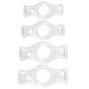 Male 4pcs 1 set Penis lock Cock Ring Bondage Penis Erection Ring Delay Ejaculation Enlargement Ball Stretcher