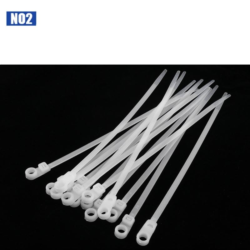100Pcs Nylon Cable Ties Reusable Wire Ties Locking Nylon Cable Cord Management Adjustable Cord Ties Straps Enduring