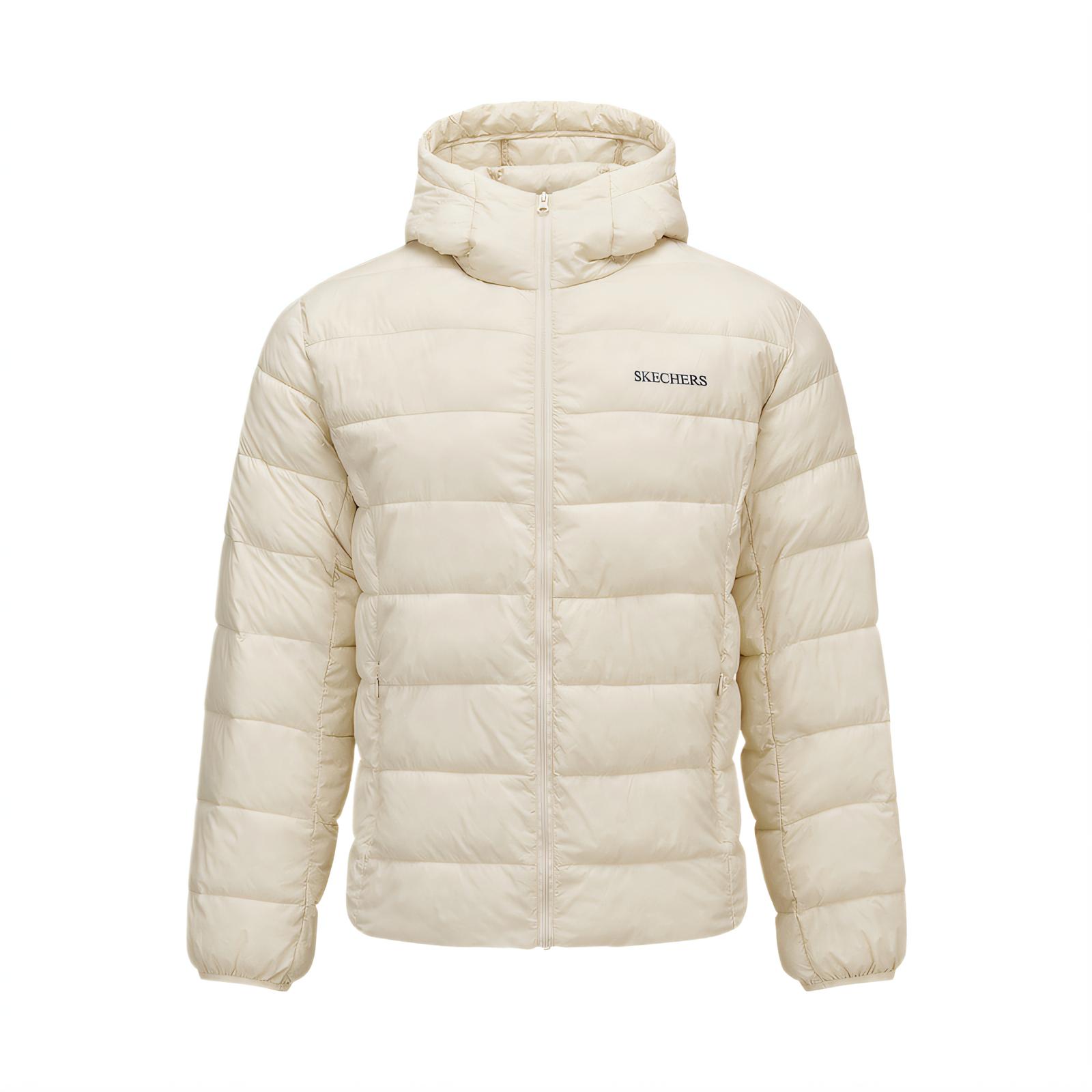 Skechers Sports Alliance Series Hooded Slim Fit Logo Comfortable Versatile Long Sleeve Tech Cotton Jacket Unisex jackets L325U090-001J S