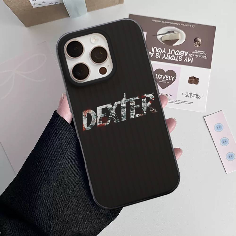 Dexter Morgan Per IPhone 16 15 11 12 13 14 17 Pro Max PLUS Pro Morbido Silicone Ondulato Posteriore Custodia per Telefono