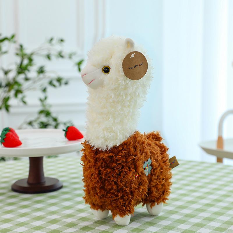 Cute alpaca doll lamb pendant plush toy grab machine doll zoo event gift