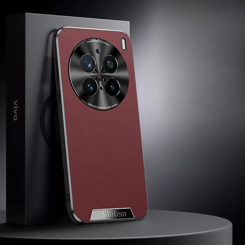 

Подходит для чехла для мобильного телефона VivoX200, бизнес-чехол X200 Promini с полной защитой от падений, 200, модный кожаный чехол для мужчин и женщин vivo x200