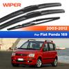 Vorne & Hinten Scheibenwischer Für Fiat Panda 169 2003-2012 2004 2005 2006 2007 Wischer Vorne & Hinten Wischerblätter Windschutzscheibe 22"+16"+13"""