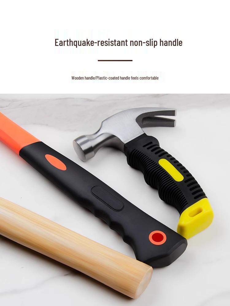 Jednoczęściowy młotek elektryka ze stalowym rogiem barana, Mini młotek domowy do gwoździ do obróbki drewna