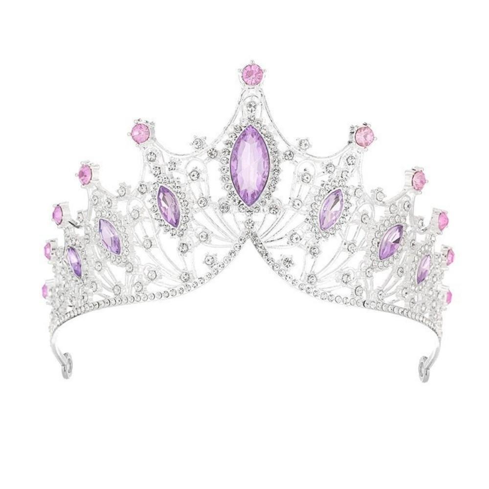 Alloy Queen Princess Crown Baroque Prom Dress Jewelry Vintage Bridal Headband  New Year