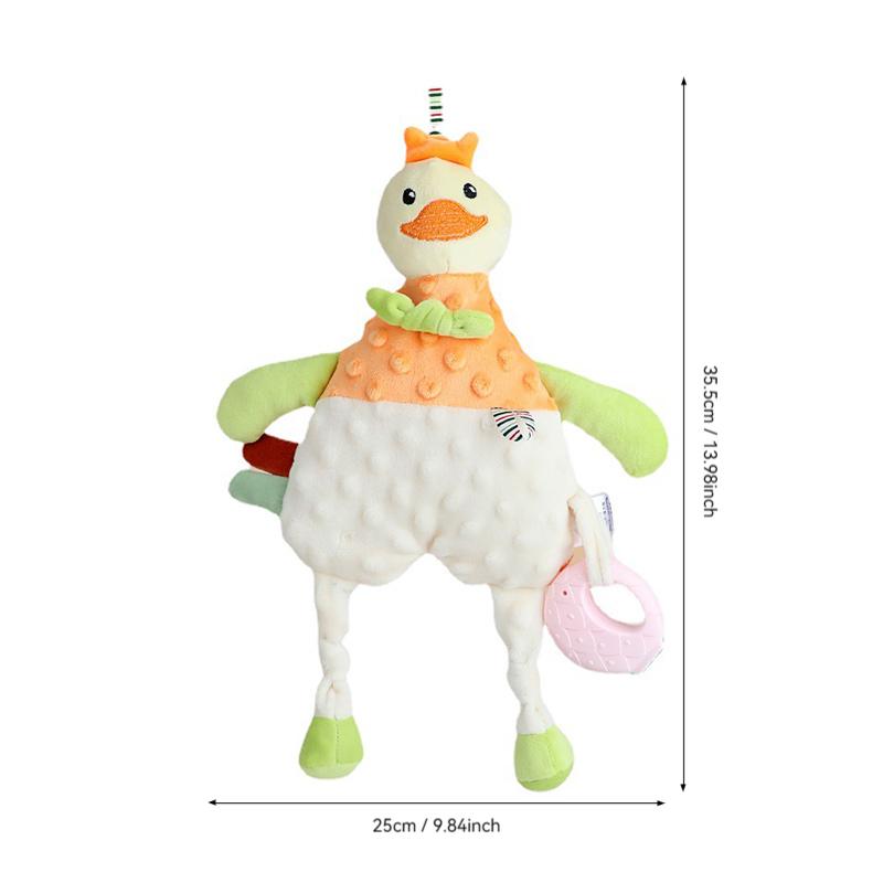 Newborn Plush Security Blanket Animal Comfort Towel Soft Soothing Doll Sleep Toy for Babies Infants