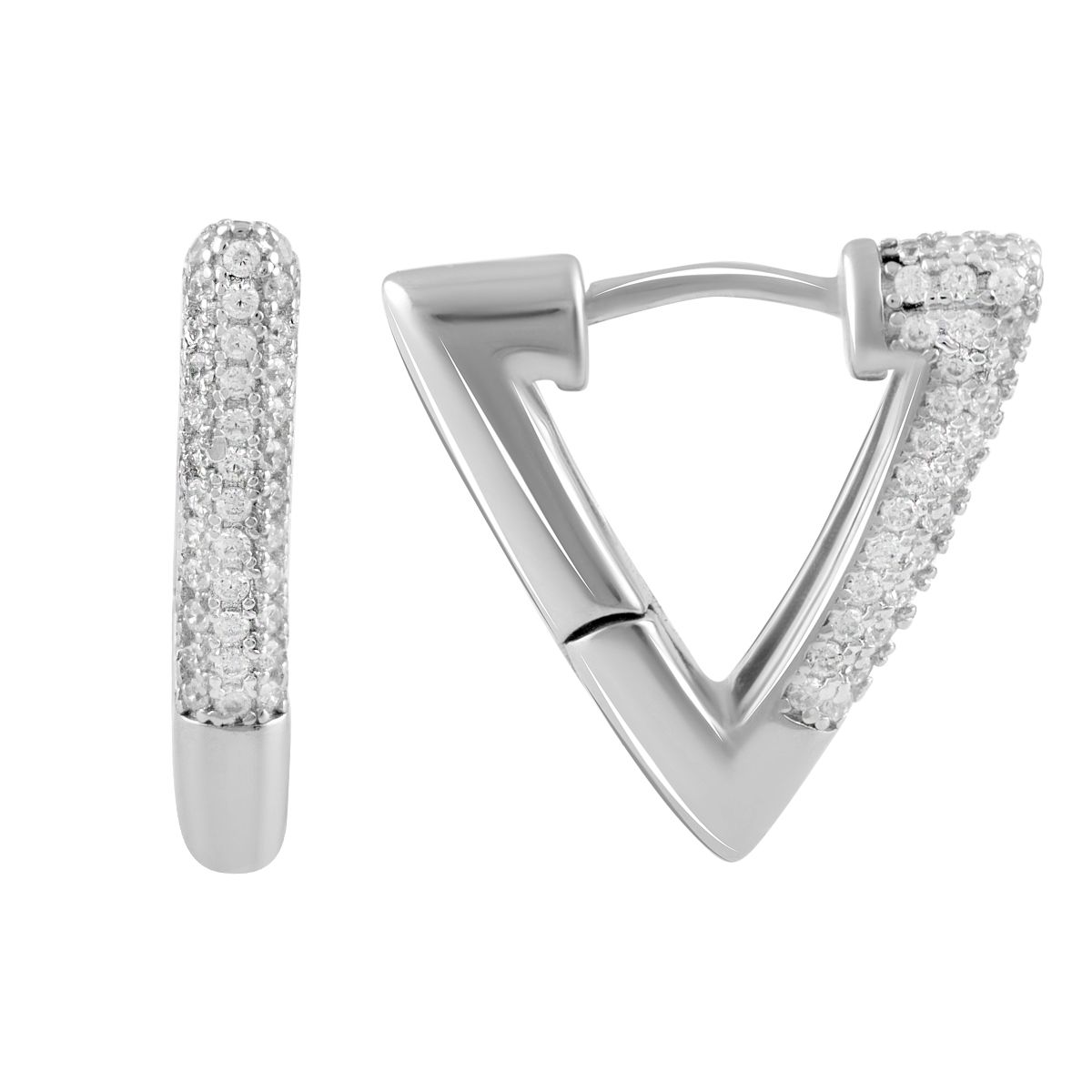 

Срібна каблучка з фіанітами (2078784) білий