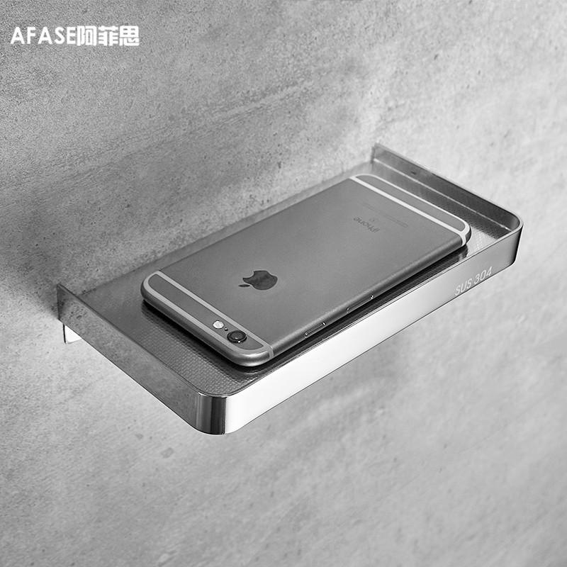 

Punch-Free304Подставка для мобильного телефона из нержавеющей стали Стеллаж для хранения в ванной комнате Держатель для салфеток Настенный держатель для туалетной бумаги Туалет