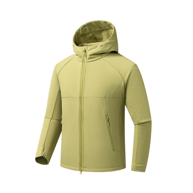 Outdoor Sports Mountaineering Clothing Soft Shell Hooded Windbreaker Jacket Plus Fleece Jacket