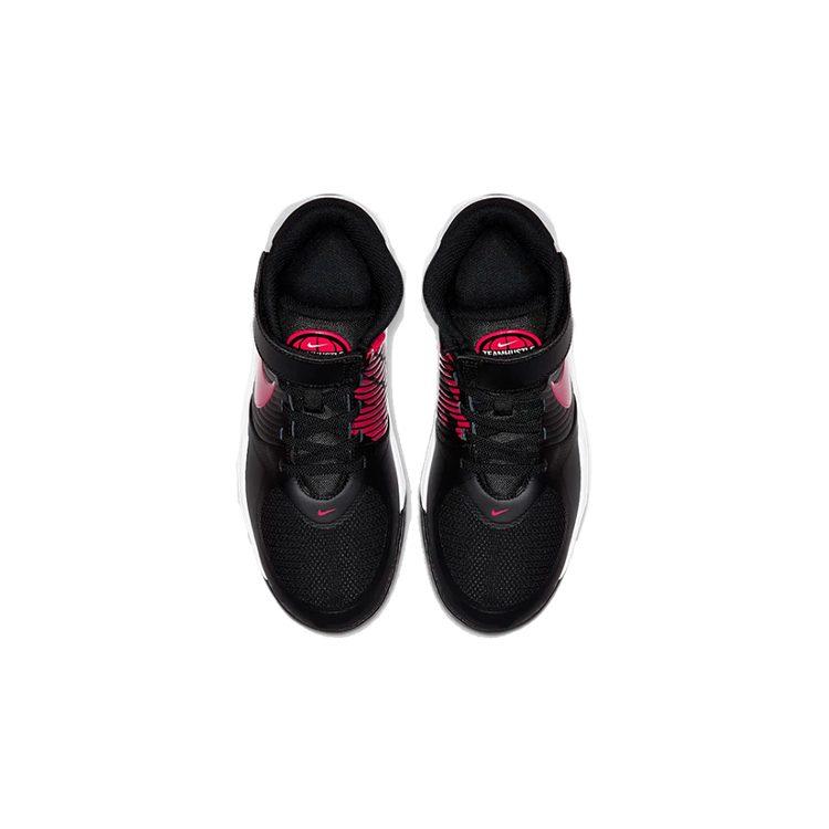 Nike Team Hustle D 9 FlyEase Mid Top Basketball Shoes Black Red Unisex BV2952-061
