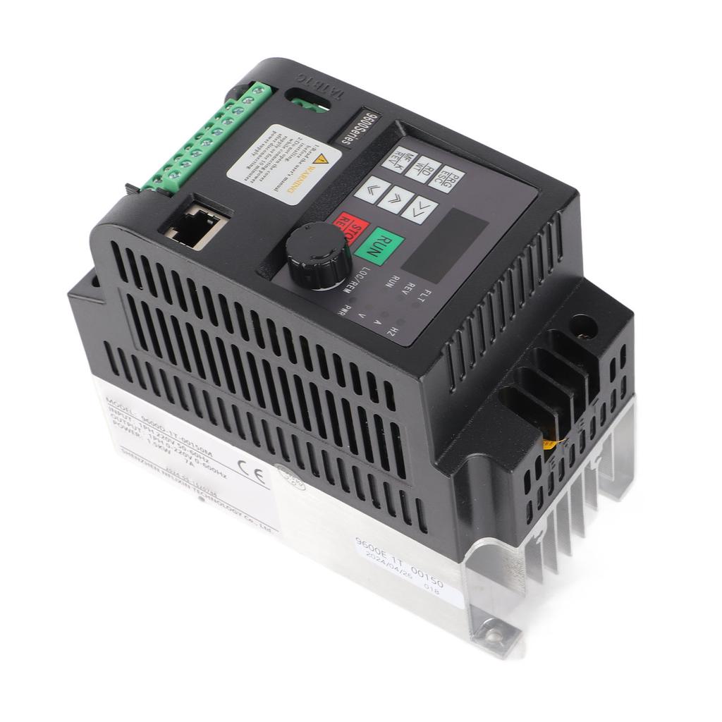 NFLIXIN Acționare cu frecvență variabilă 1PH VFD 1 intrare 1 ieșire Convertor de motor 220V 1.5KW 9600D?1T?00150M