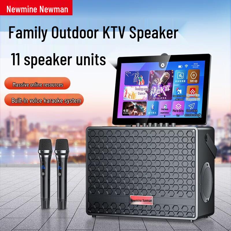 Newmine K97 Portable Bluetooth Karaoke Speaker with Radio (CN Version)