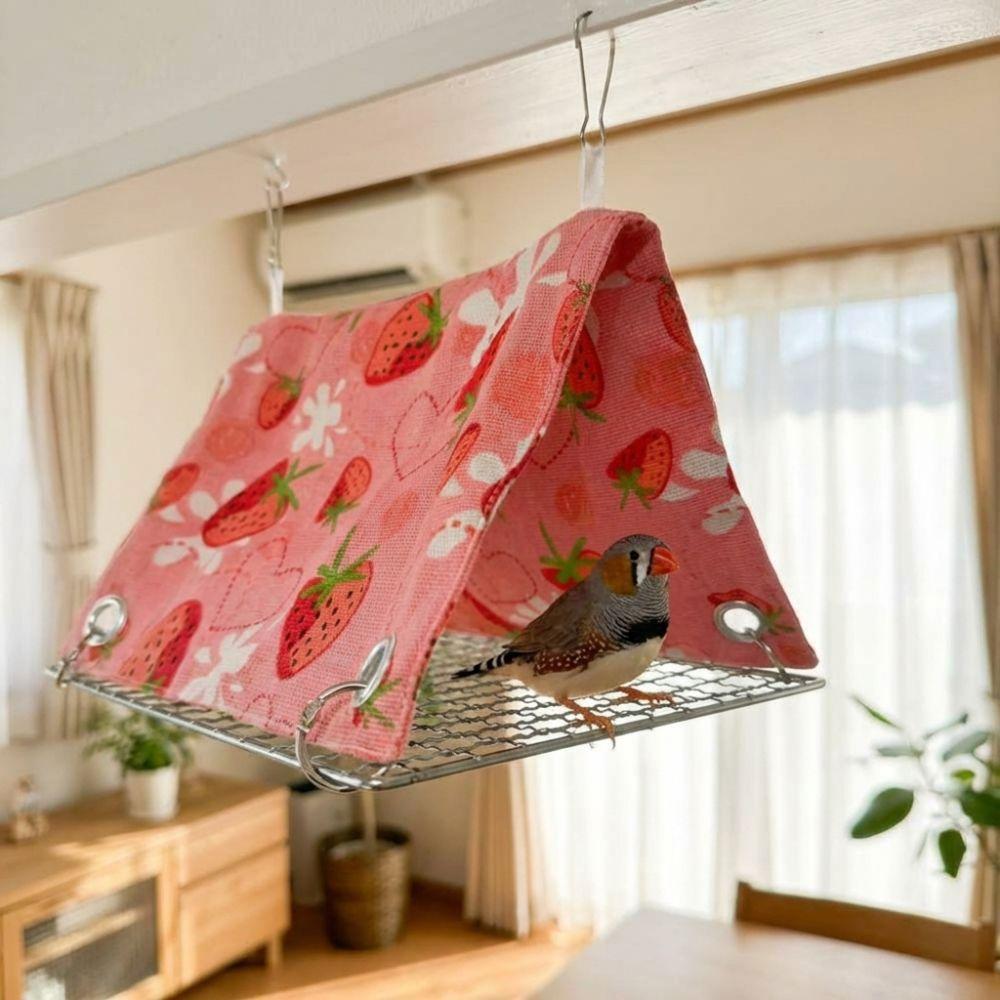 Breathable Parrot Hammock Bed Climb Toy Summer Tent Hut Removable Bird Sleep Nest For Small Pet