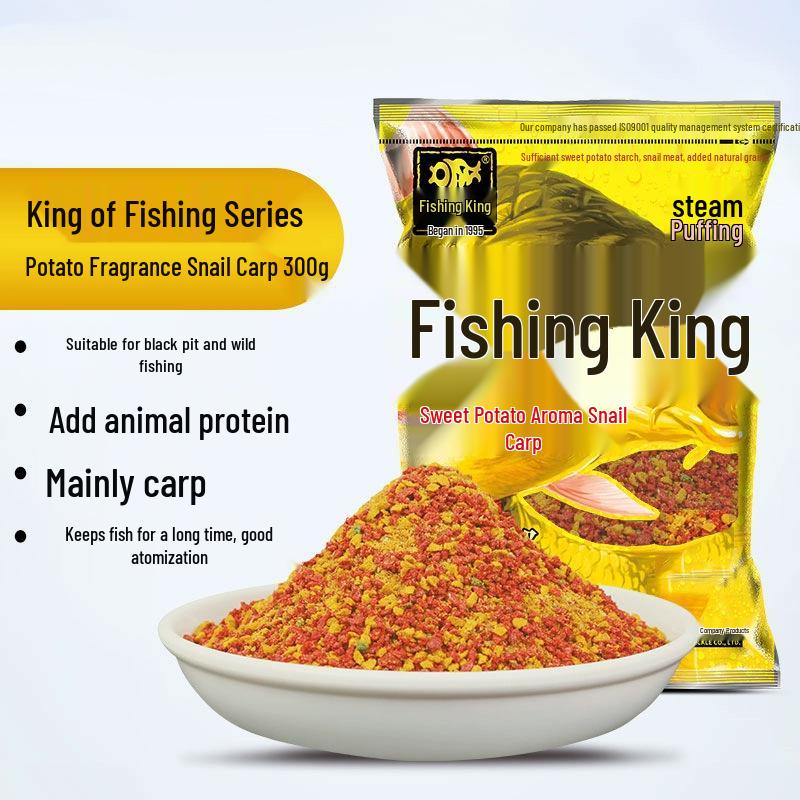 Fishing King Hellcat High-Protein Herbst-Fischköder für Karpfen mit Fisch-Insektenprotein und fischigem Aroma