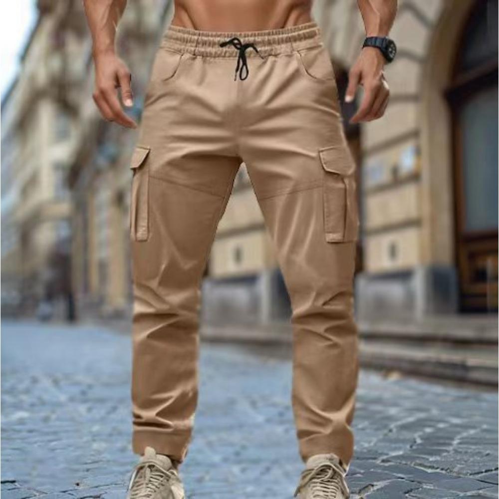 

2025 New Men s Multi Pocket Workwear Pants Vintage Casual Straight Pants Drawstring Sweatpants High Street Hip Hop Pants for Men XXXL хакі