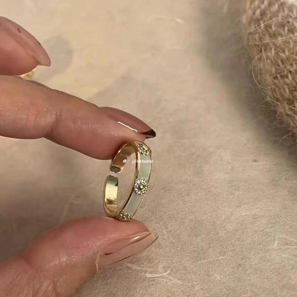 Verstellbares Ring-Set im koreanischen Stil für Damen - Enthält offene Zeigefinger- und Kettenringe