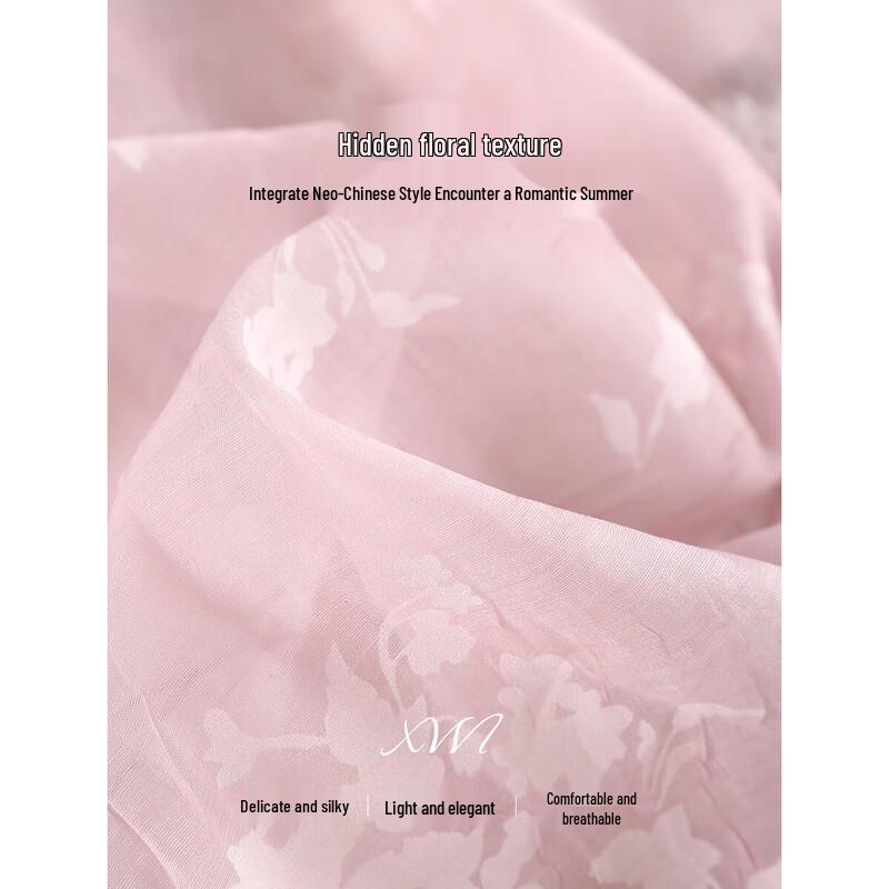 XWI Dames Nieuwe Chinese Stijl Lichtgewicht Bloemenpatroon Textuur Shirtjas