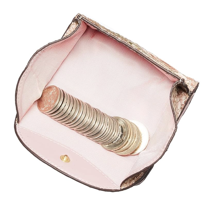 Made in Italy cowhide Anaconda Diamantina ladies bi-fold wallet BOX type coin purse money luck up feng shui money luck wallet present for gift boxed
