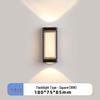 Mengpao Square Outdoor Wall Light with Integrated Flashlight