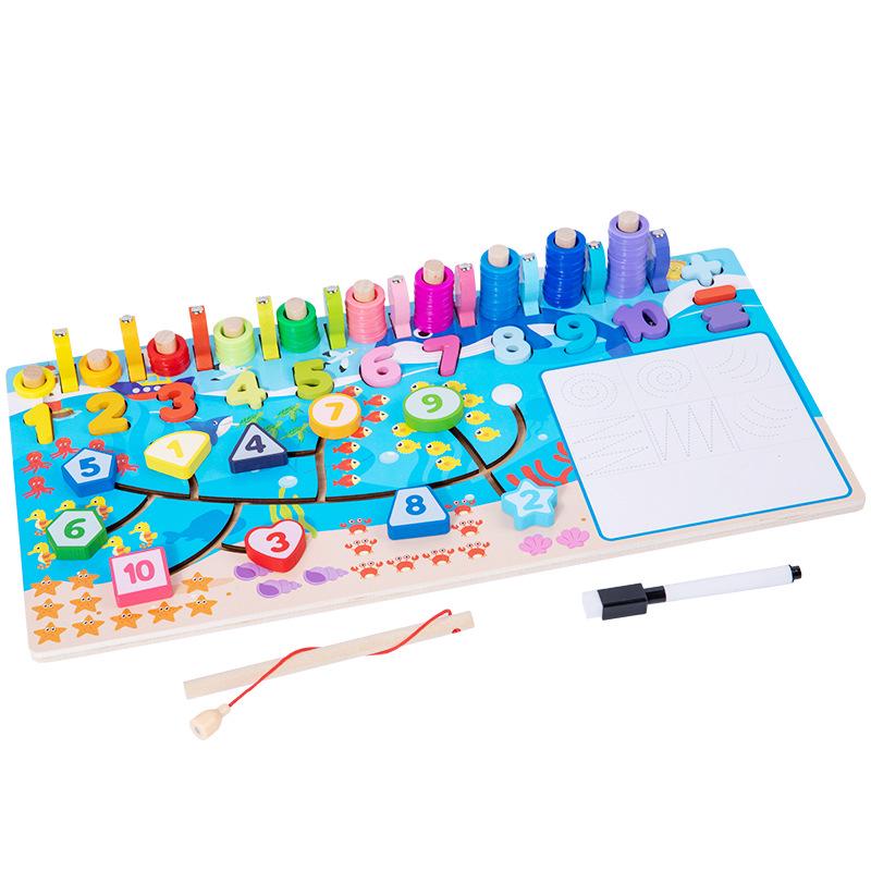 

Montessori Toddler Puzzle Blocks: Early Education for Ages 1-2.5, Numbers and Jigsaw for Boys & Girls