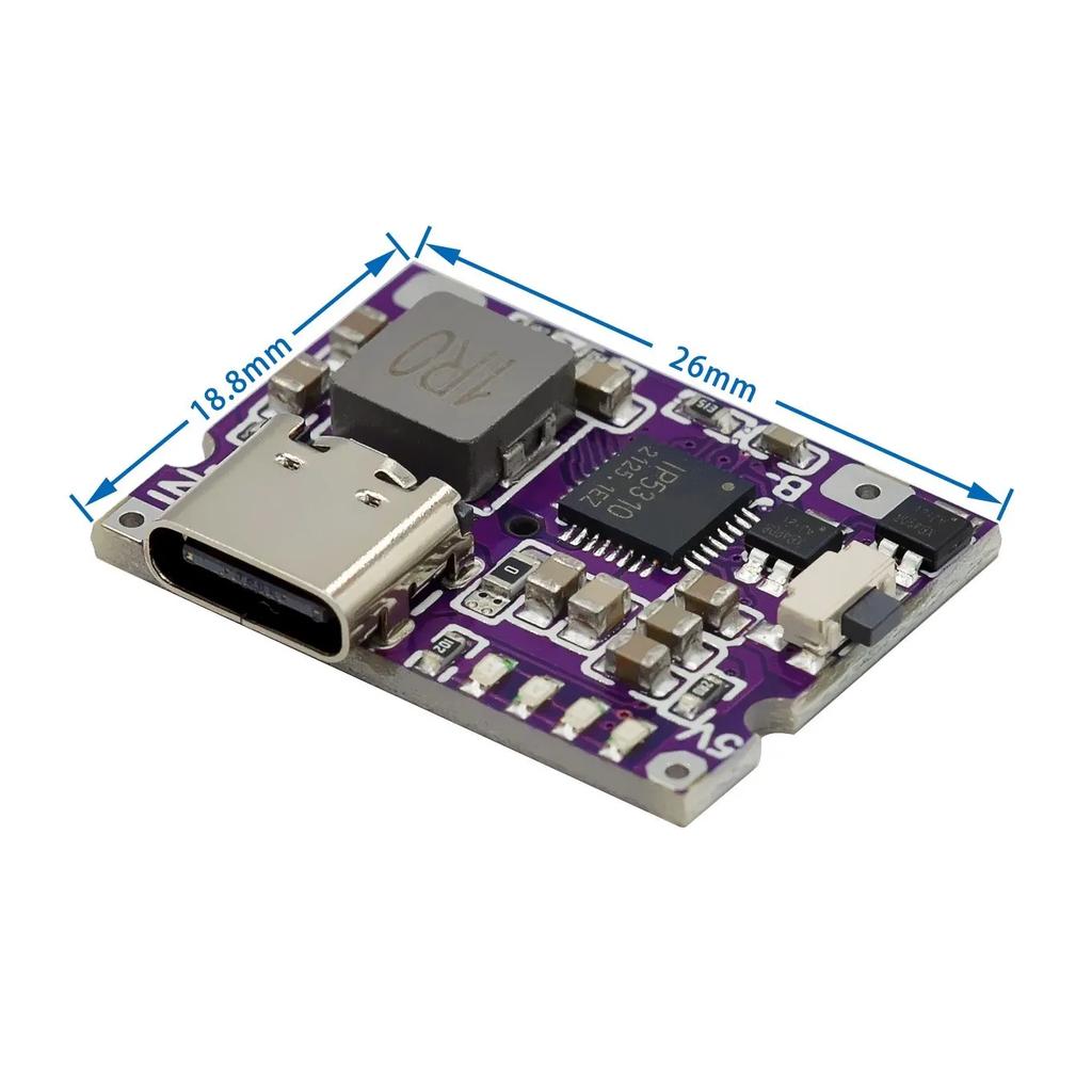 Mini type-C Charger Motherboard 3A Charging and Discharging Integrated Module Rechargeable Mobile Phone 5V To 4.2V
