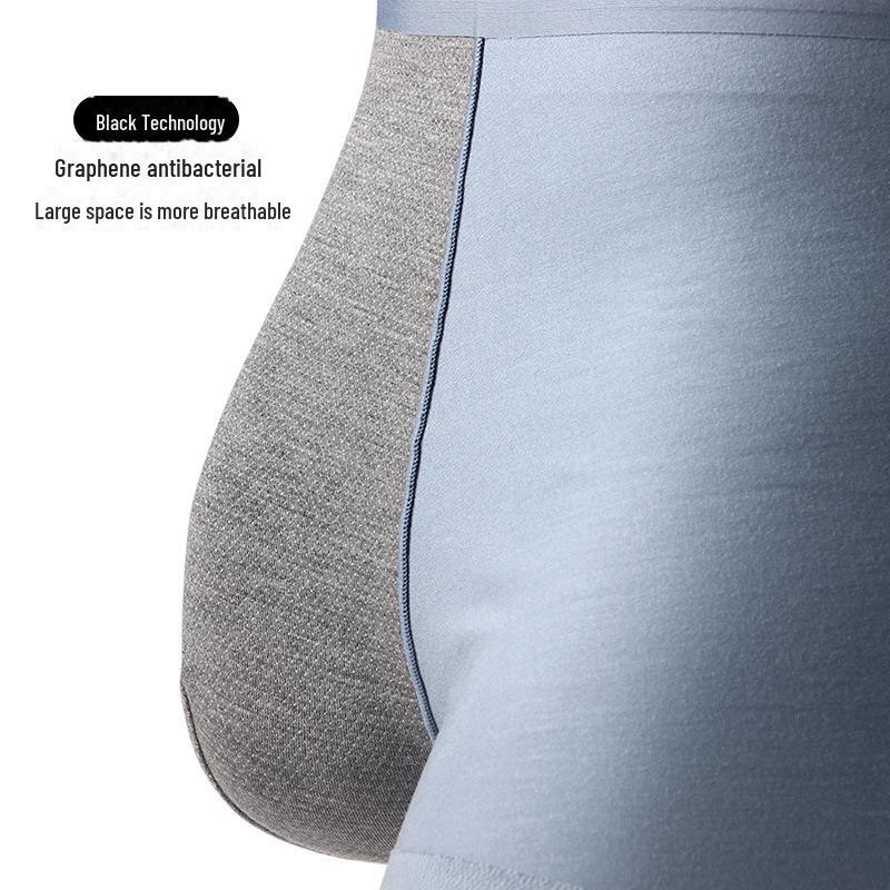 Boxer da Uomo Senza Cuciture Antibatterici in Modal con Grafene 5A - Vita Media Effetto Pelle Nuda