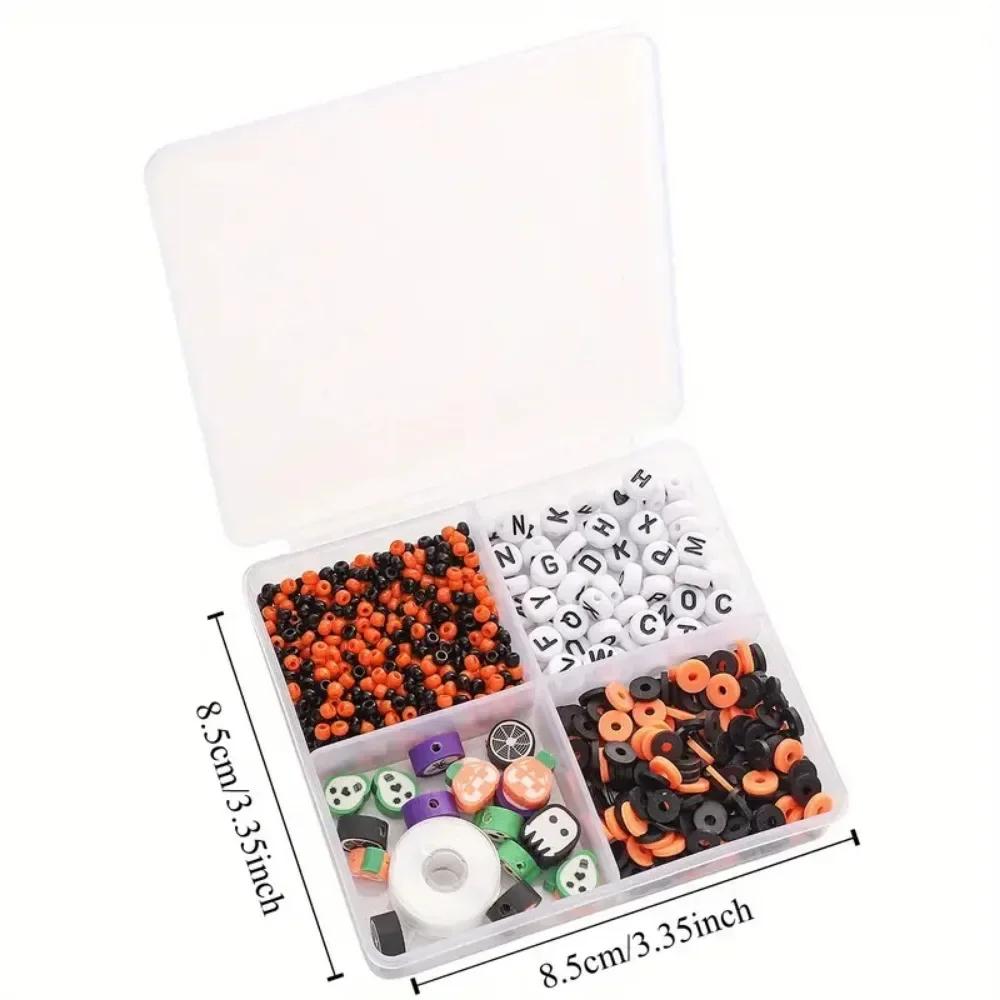 Halloween DIY Jewelry Making Kit Soft Clay Alphabet Beads for Crafting Unique Handmade Bracelets And Accessories