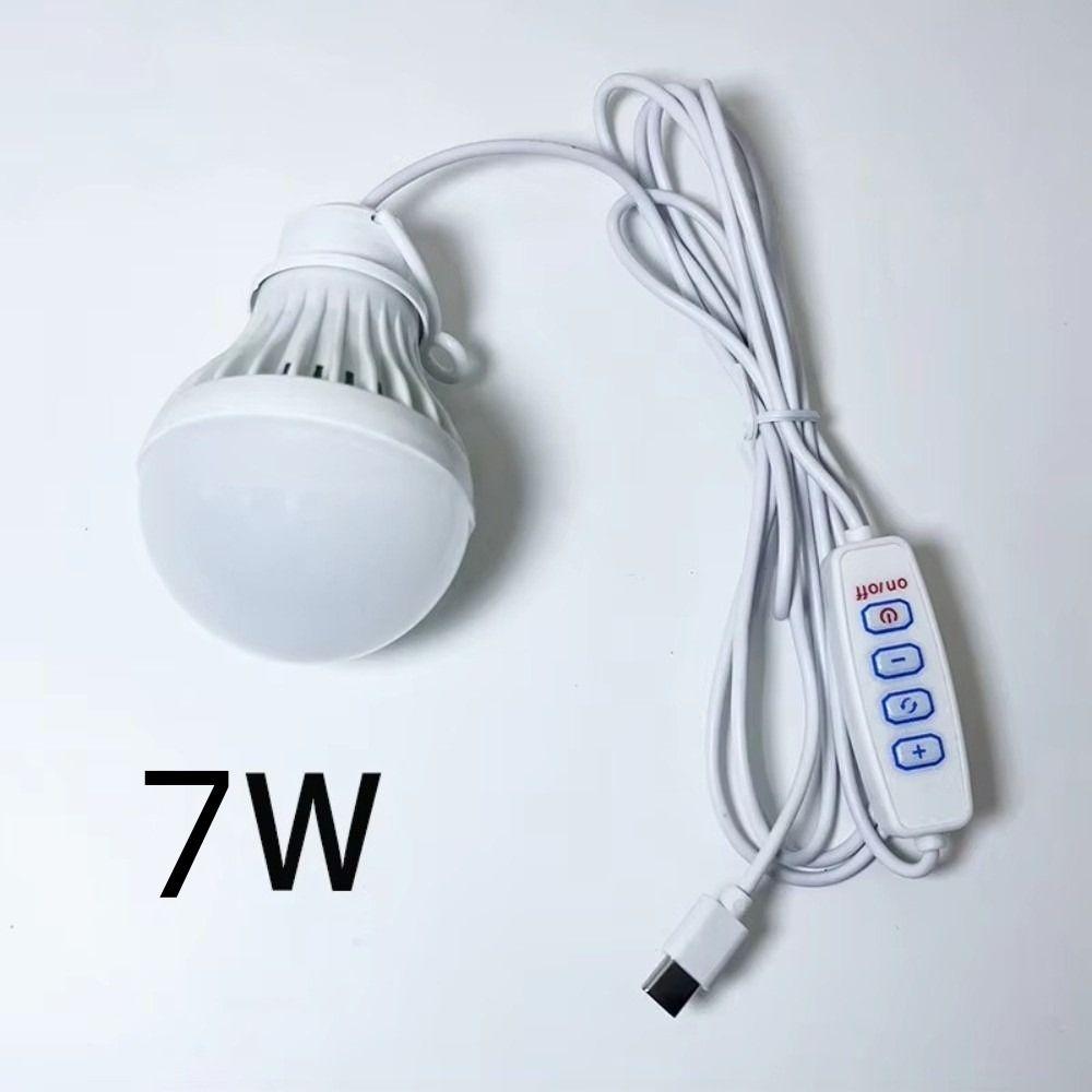 3-Color LED Camping Light Portable Hanging Tent Lamp Durable Dimmable Emergency Bulb  Outdoor