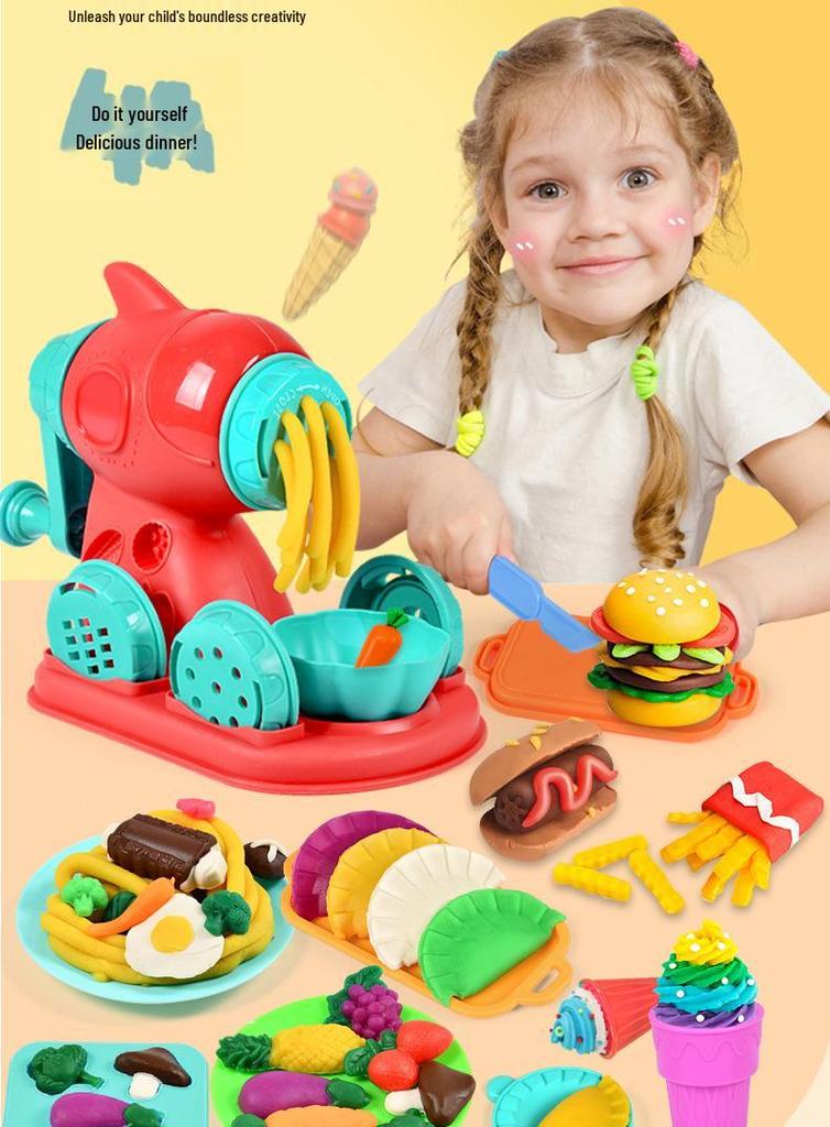 DIY Playdough Noodle Maker: Light Clay Mold Toy for Kids