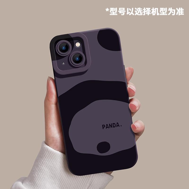 Panda Apfel 17promax Handyhülle 16 neu 15 süß 14 Paar 11 Silikon Rundum-Schutzhülle gegen Herunterfallen