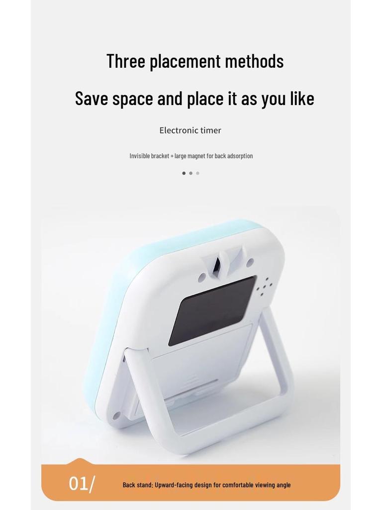 Electronic Timer for Student Self-Discipline and Study Management, with Alarm and Kitchen Baking Functions